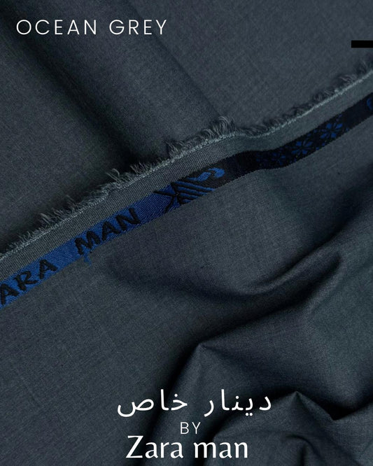 Zara Man Dinaar e Khas Ocean Gray Men's Suit